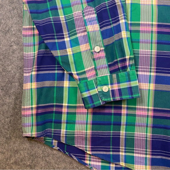 Polo by Ralph Lauren Men's Multicolor Plaid Dress Shirt, Long Sleeve, Size 3XB - Picture 4 of 14